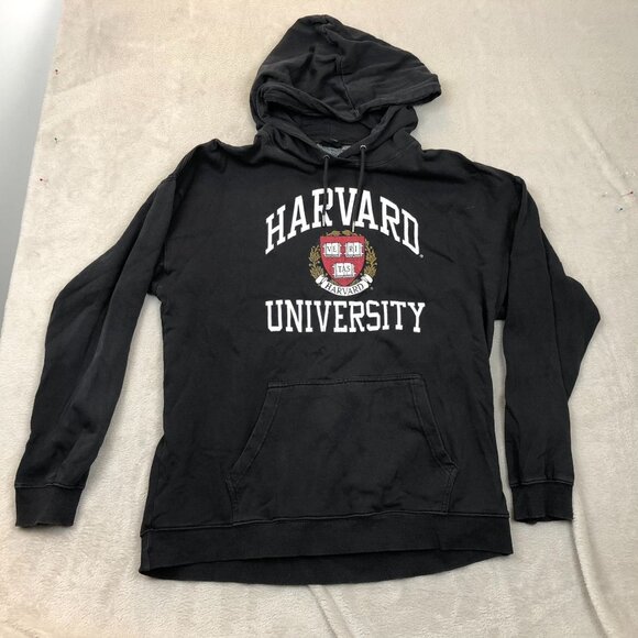 Harvard University Mens Hoodie Sweatshirt Size XL Black Pullover Graphic Print - Picture 9 of 10